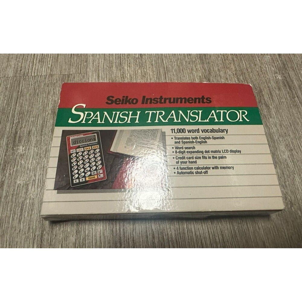 Vintage Seiko Instruments Pocket Spanish Translator DF-370